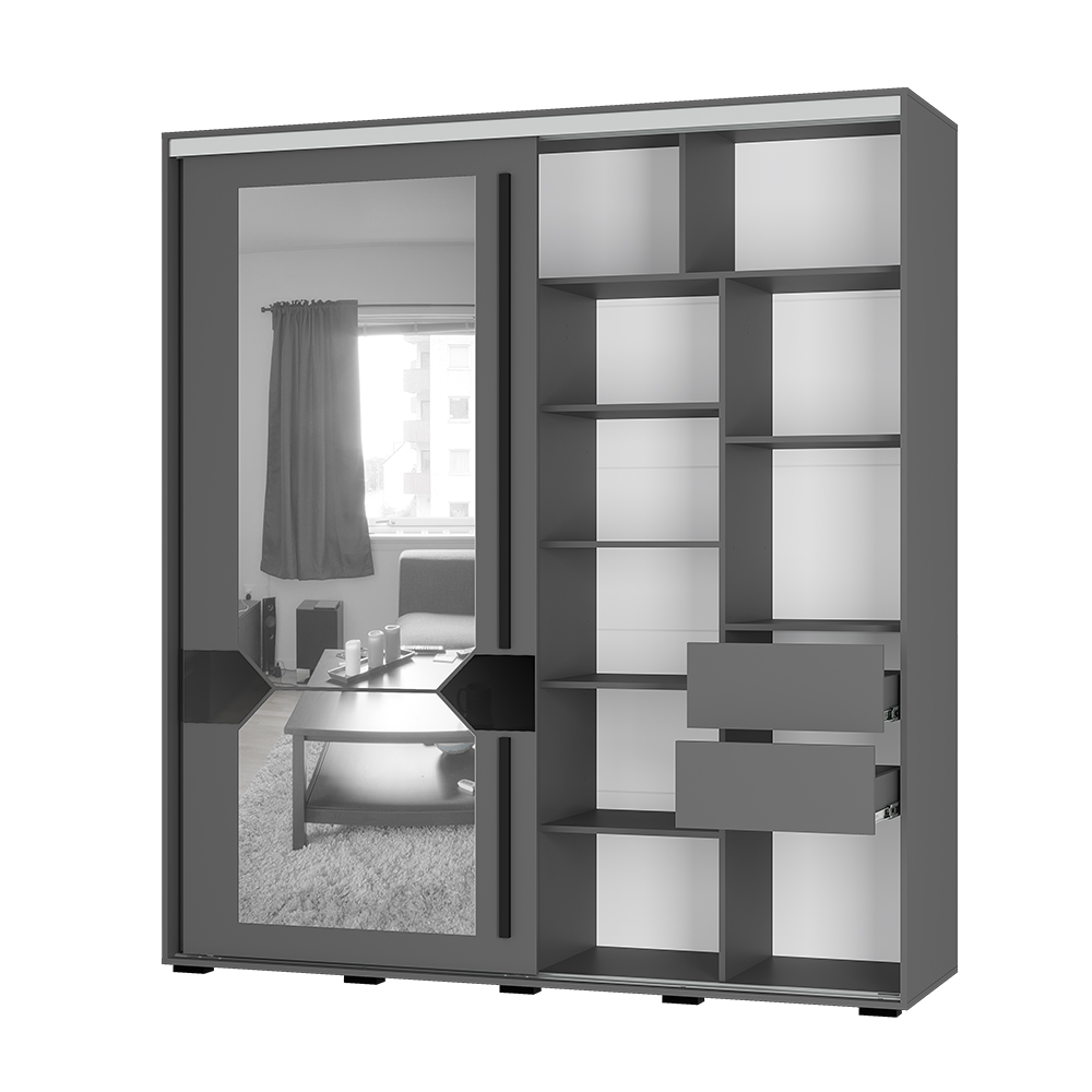 Шкаф-купе Крафт-9 графит