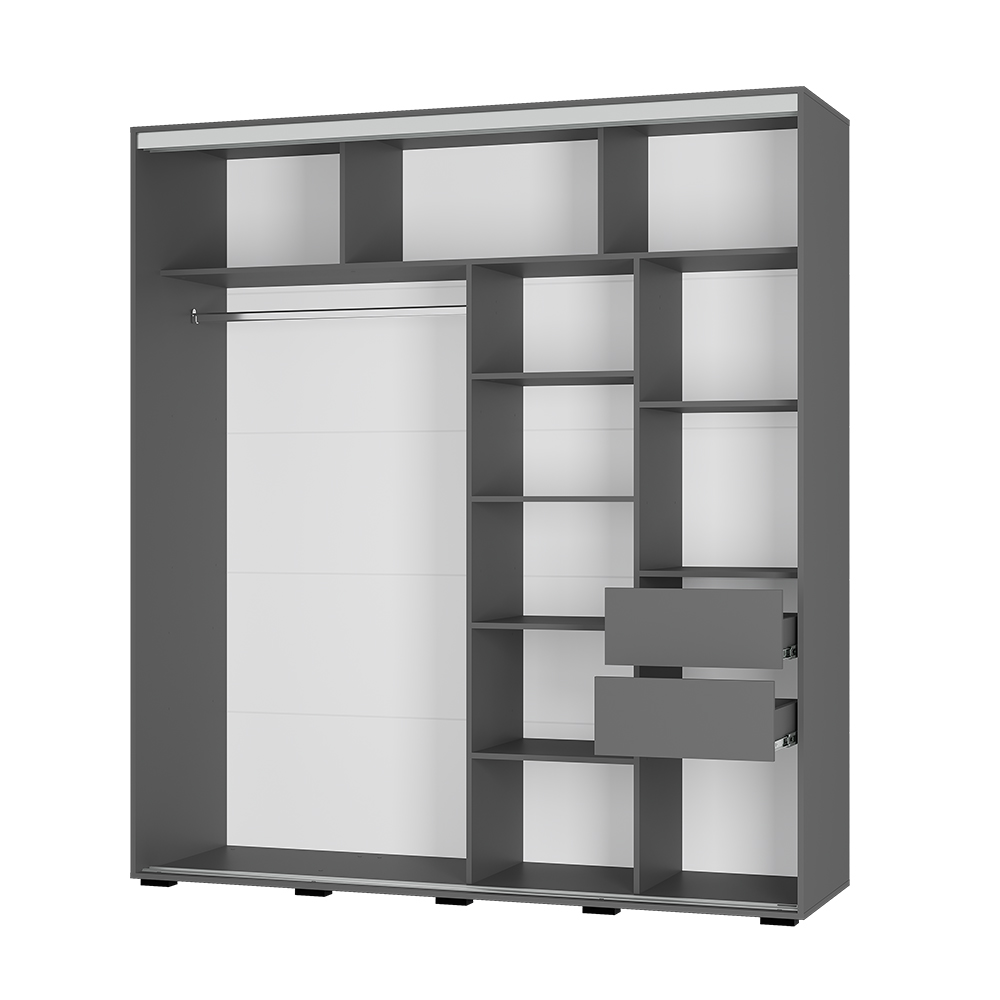 Шкаф-купе Крафт-9 графит