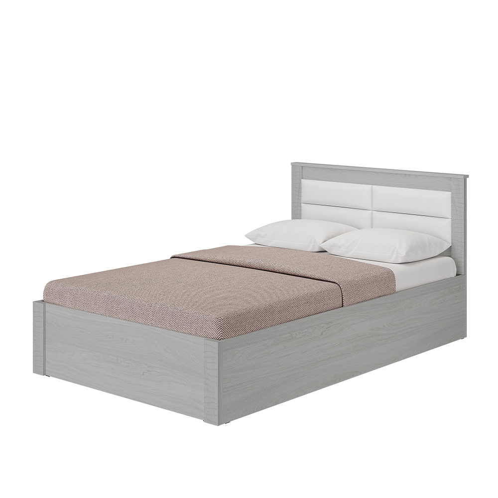 Кровать 1,2 м Монако КР-08 ясень белый