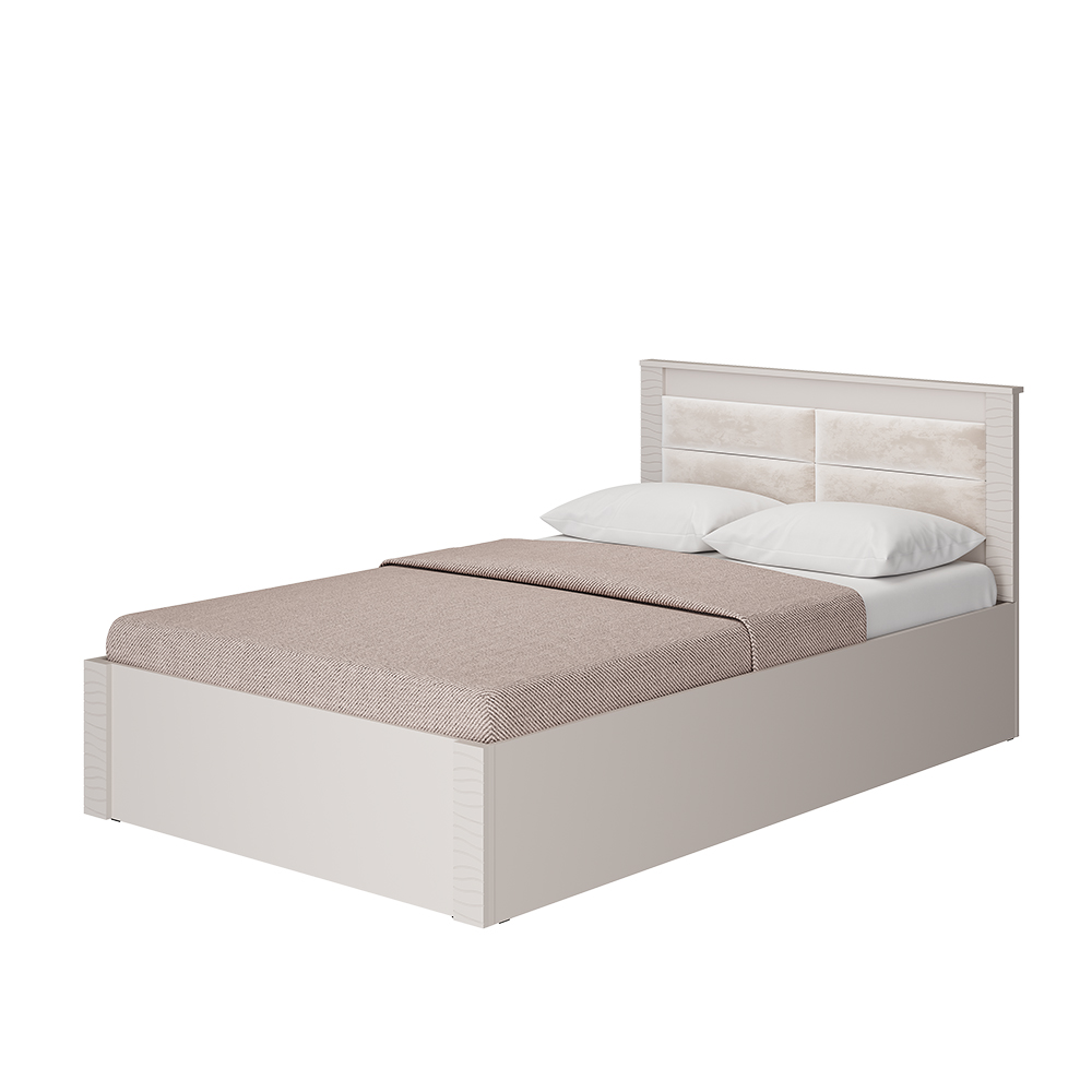 Кровать 1,2 м Монако КР-08 ясень белый