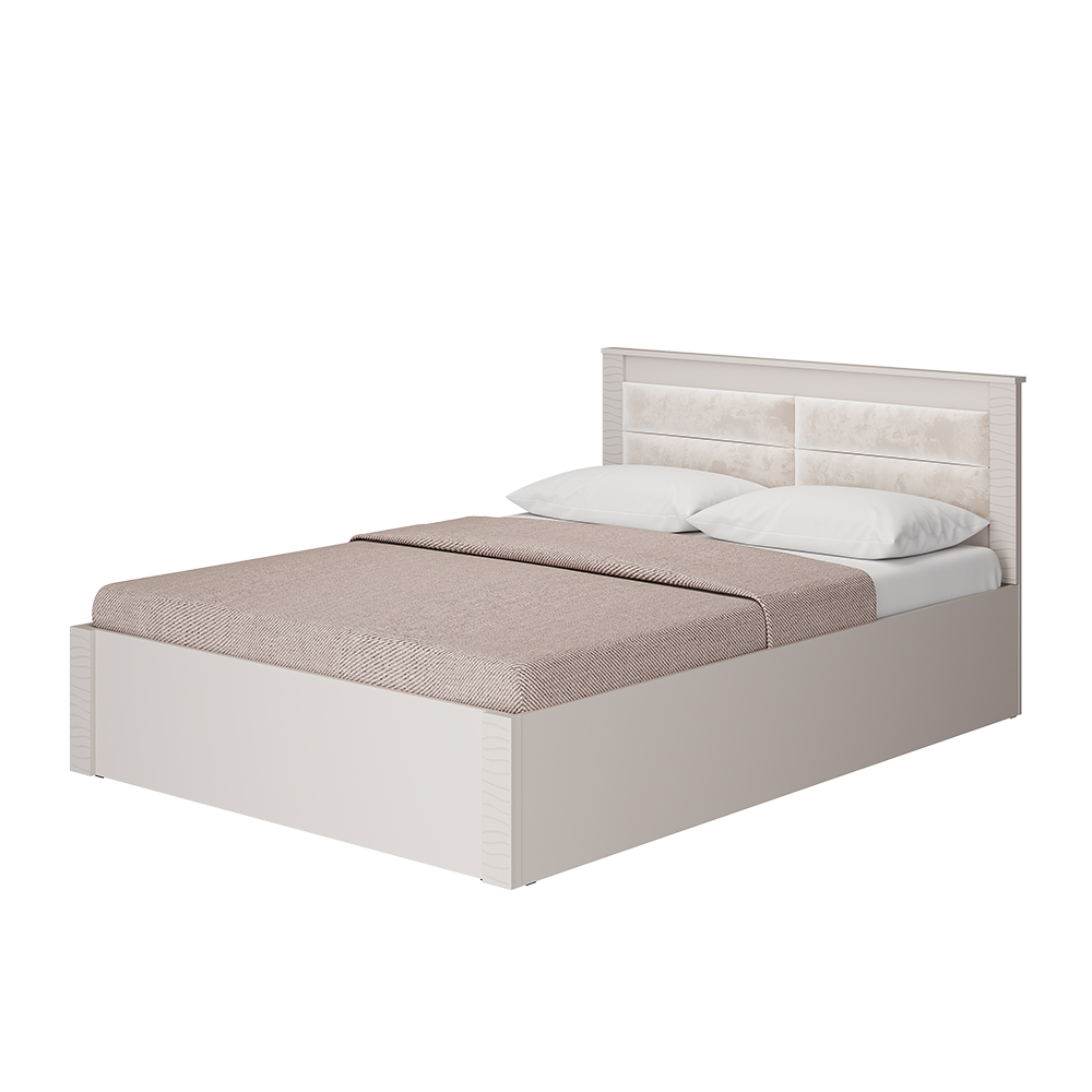 Кровать 1,4 м Монако КР-13 ясень белый