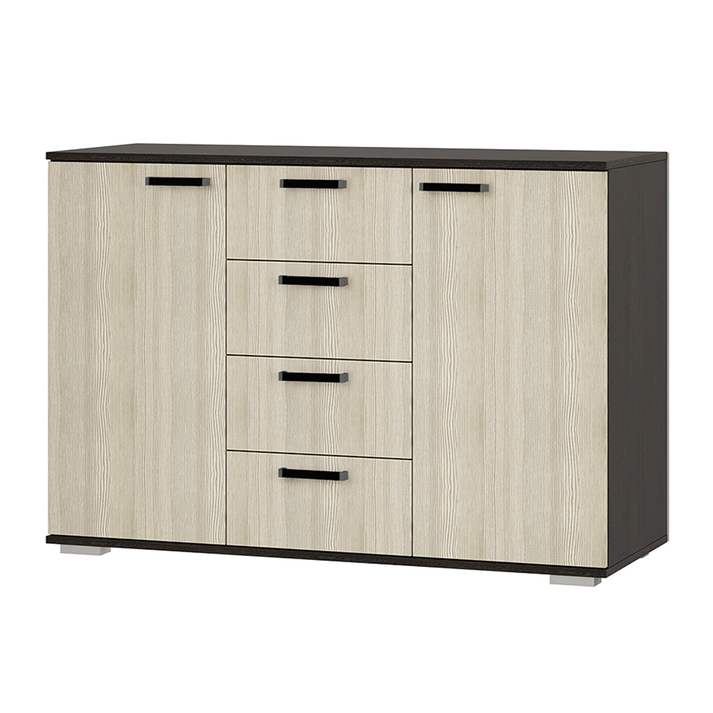 Комод Стандарт-2 NEW дуб крафт белый