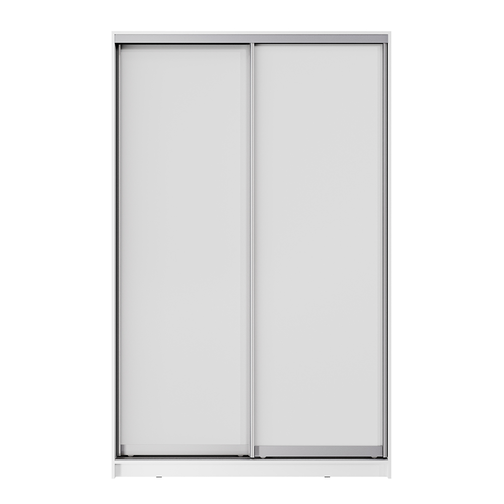 Шкаф-купе Аврора 1500x2400x650 белый/белый ЛДСП
