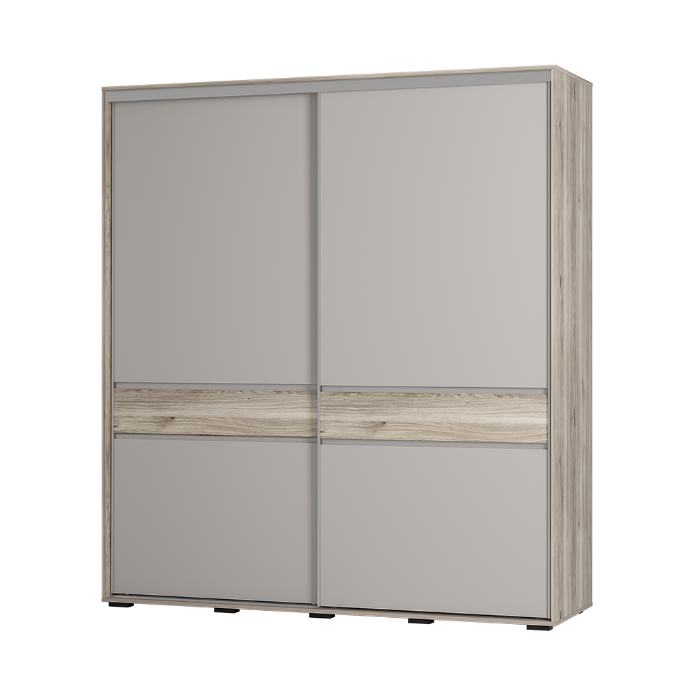 Шкаф-купе Крафт-10 дуб смоки/кашемир