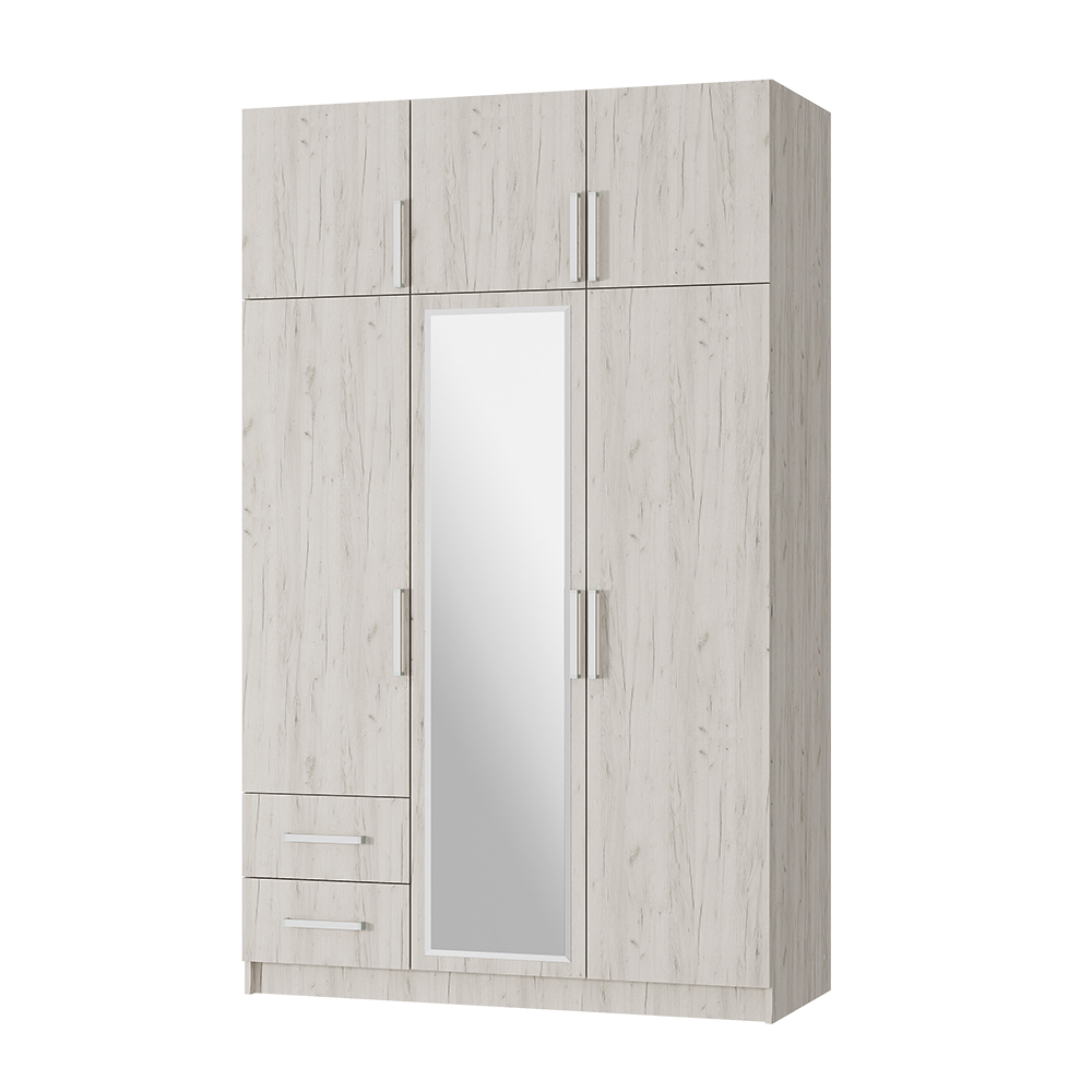 Шкаф 3-х створчатый с ящиками кашемир