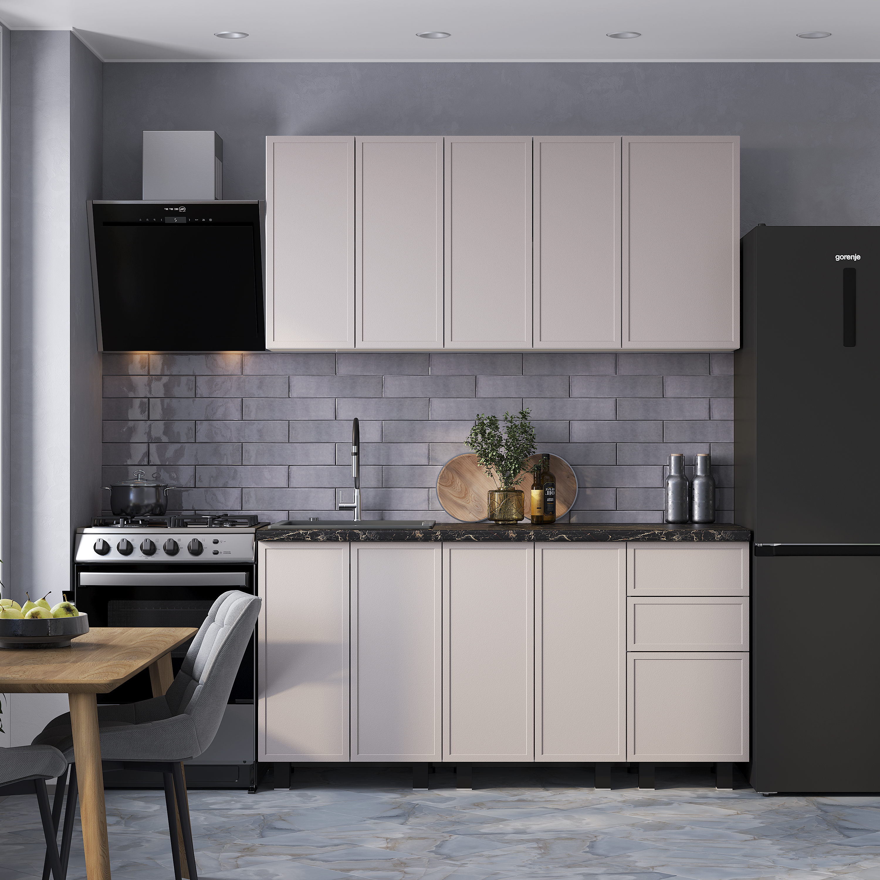 Кухня 1,6 м Астрид  моно айриш MF30