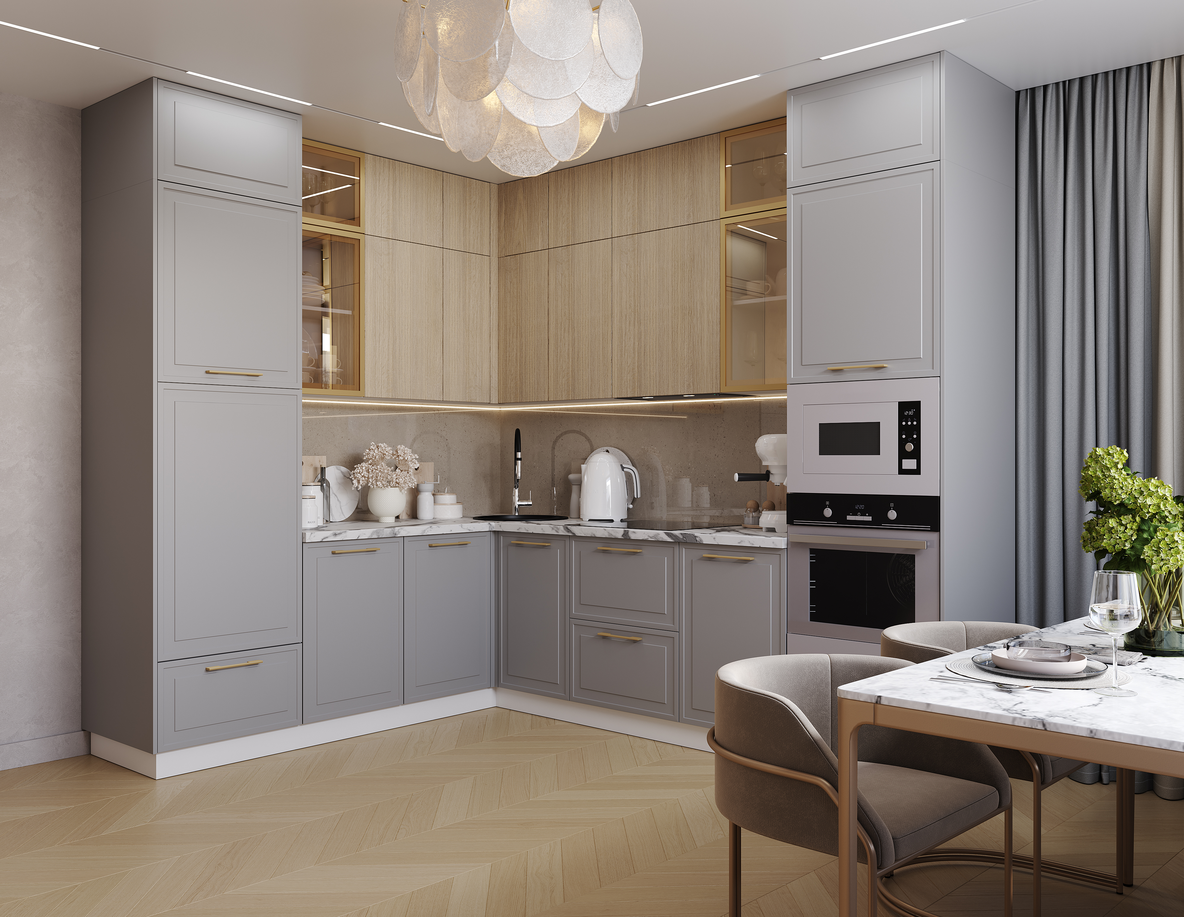 Адель-гейнсборо MF24, Мыло-слоновая кость MF18