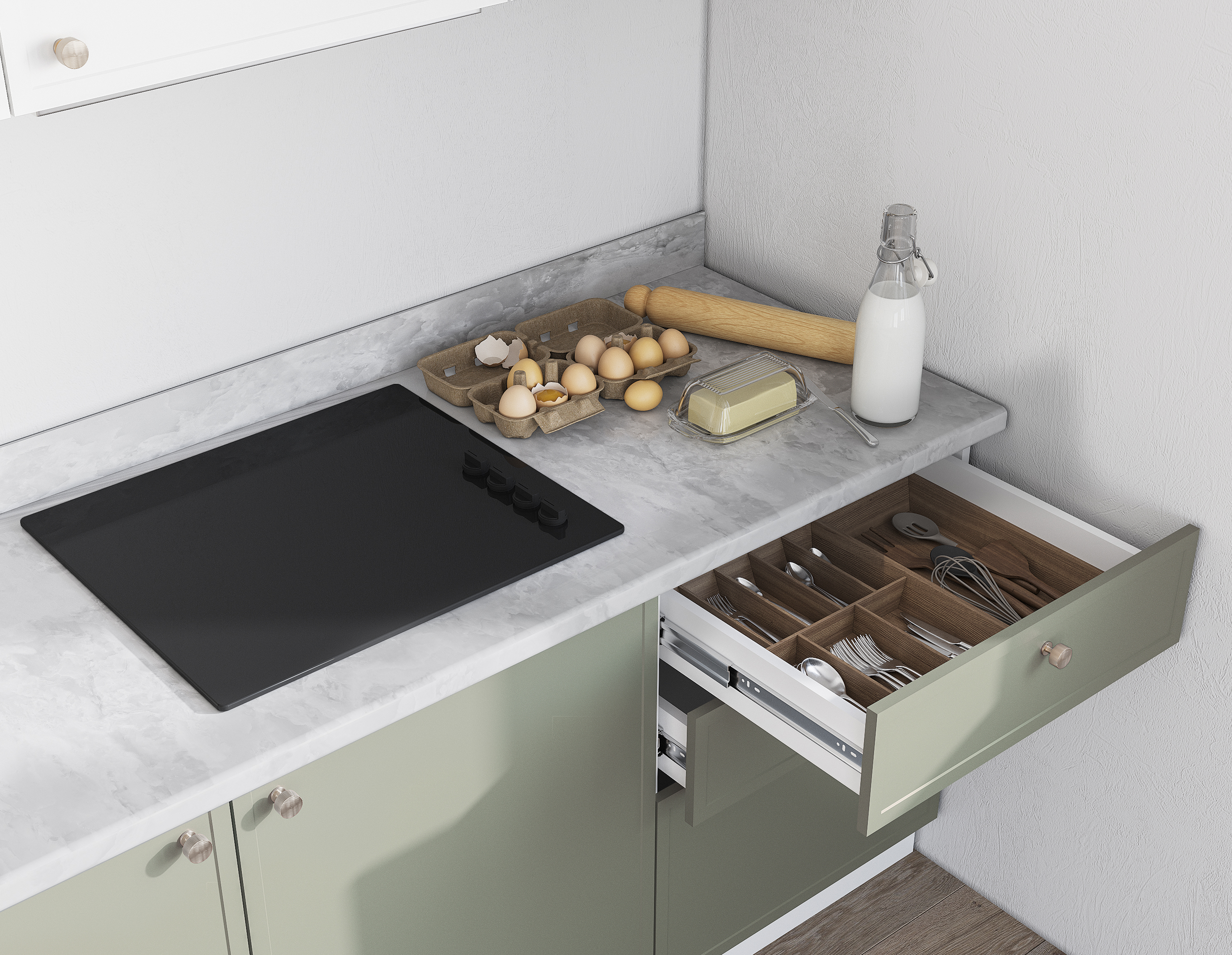 Астрид-эвкалипт софт MF12, Астрид-эмаль белая F26, Рейка-эмаль белая F26__