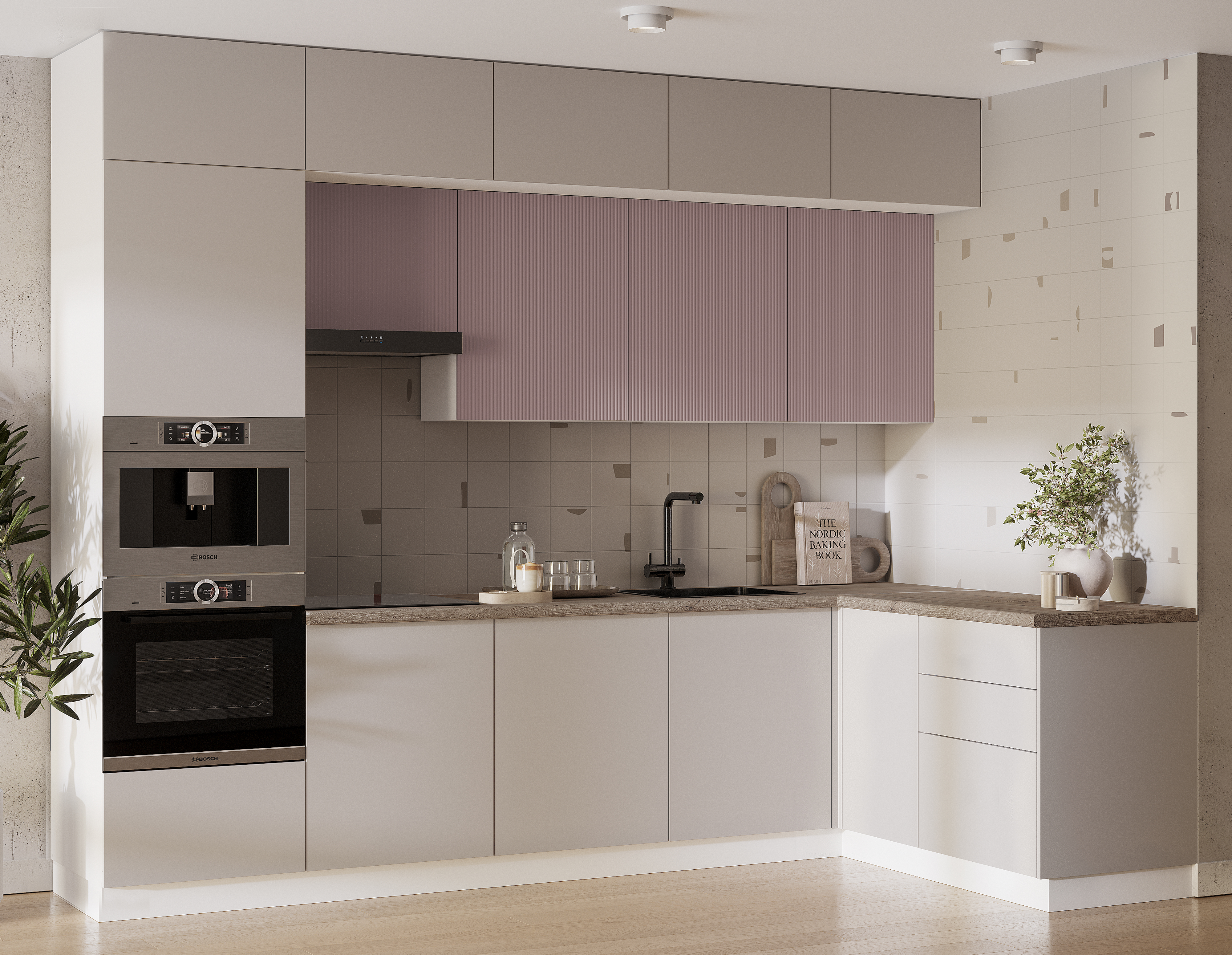 ЛДСП-кашемир, Рейка-шарли пинк MF13