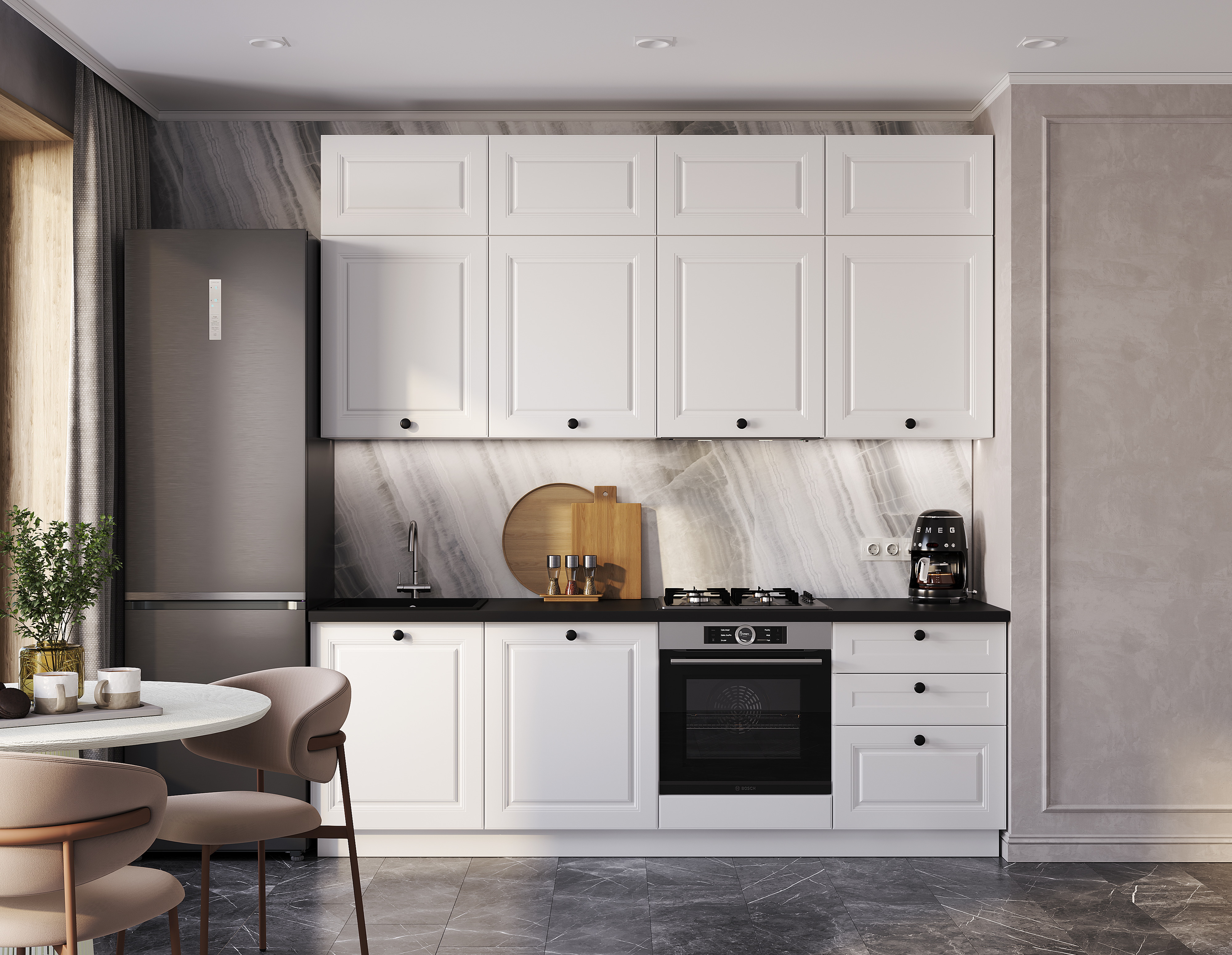 Санторини эмаль белая F26