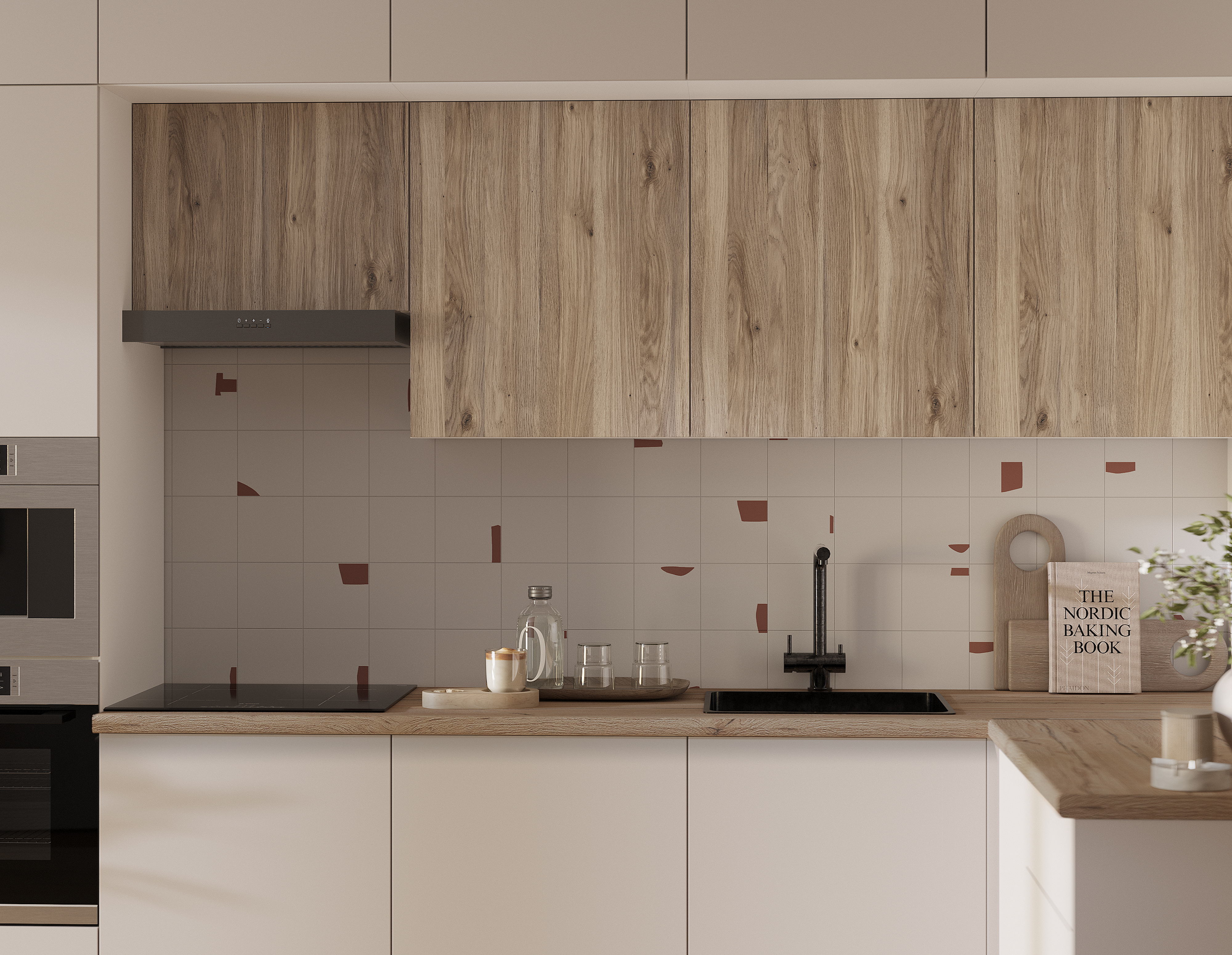 ЛДСП кашемир, дуб смоки_