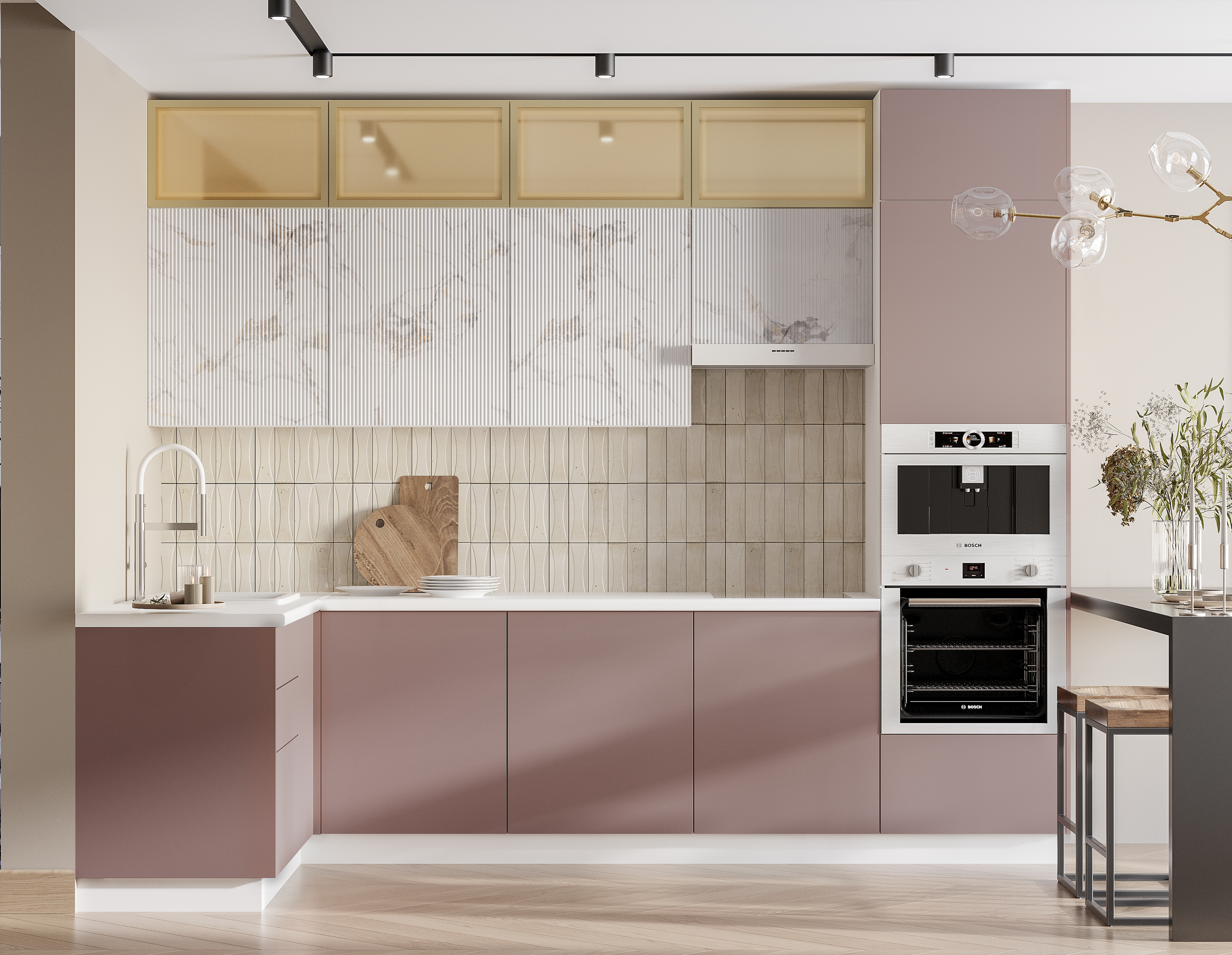 Мыло-шарли пинк MF13, Рейка-мрамор золотой МF15