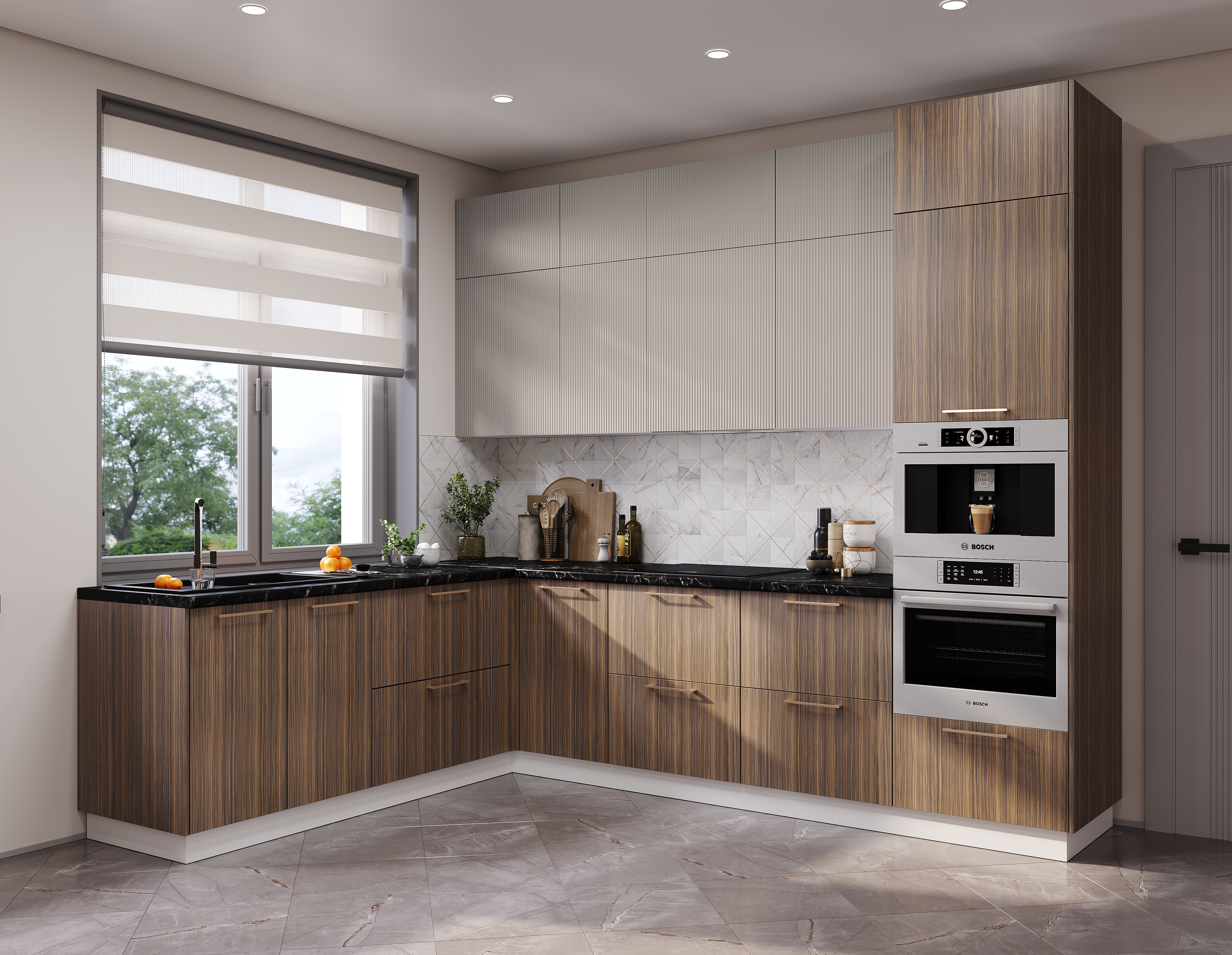 Мыло-шпон орех М11, Рейка-песочный MF17