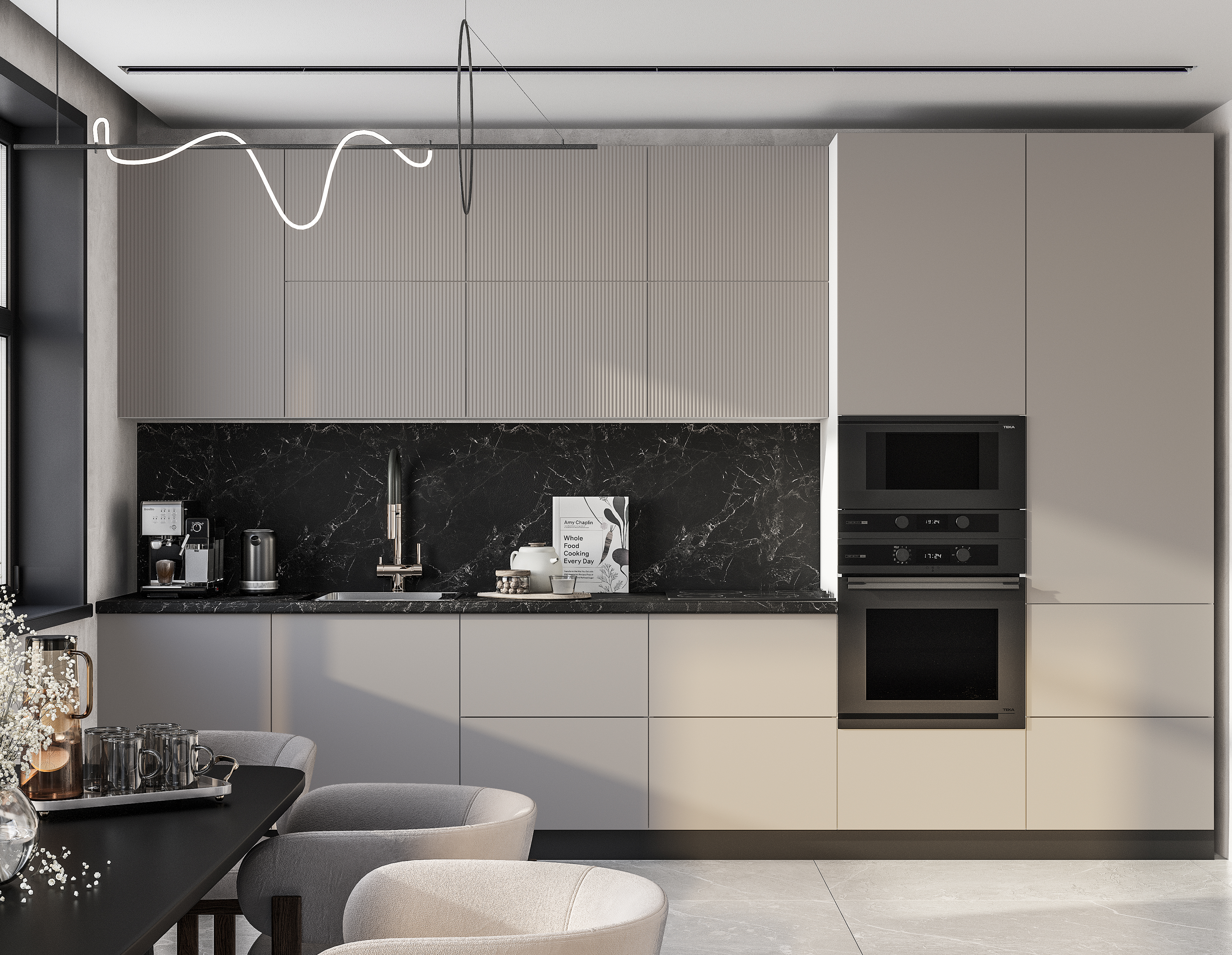 Рейка-айриш MF03, ЛДСП-кашемир