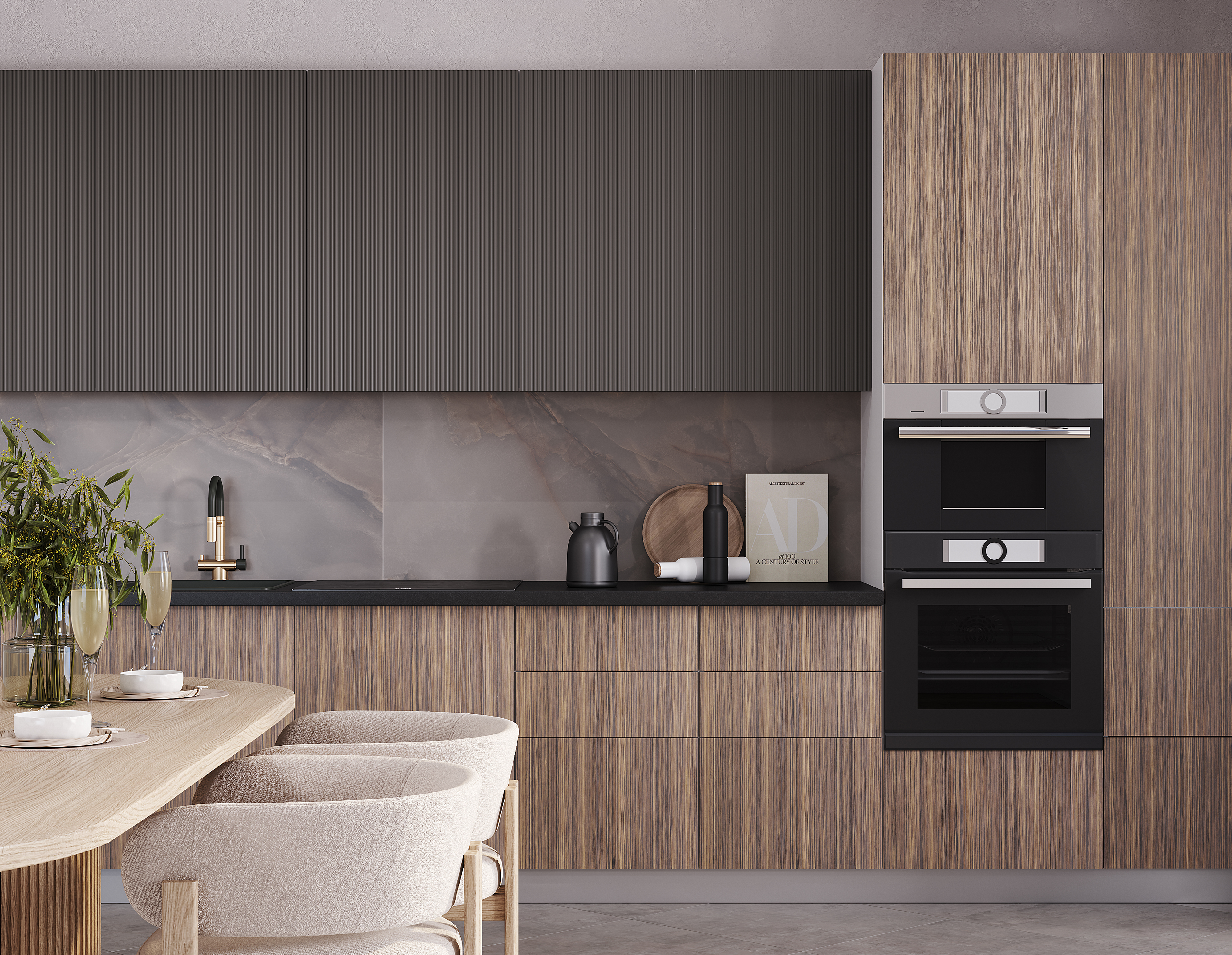 Рейка-маренго F02, Мыло-шпон орех M11