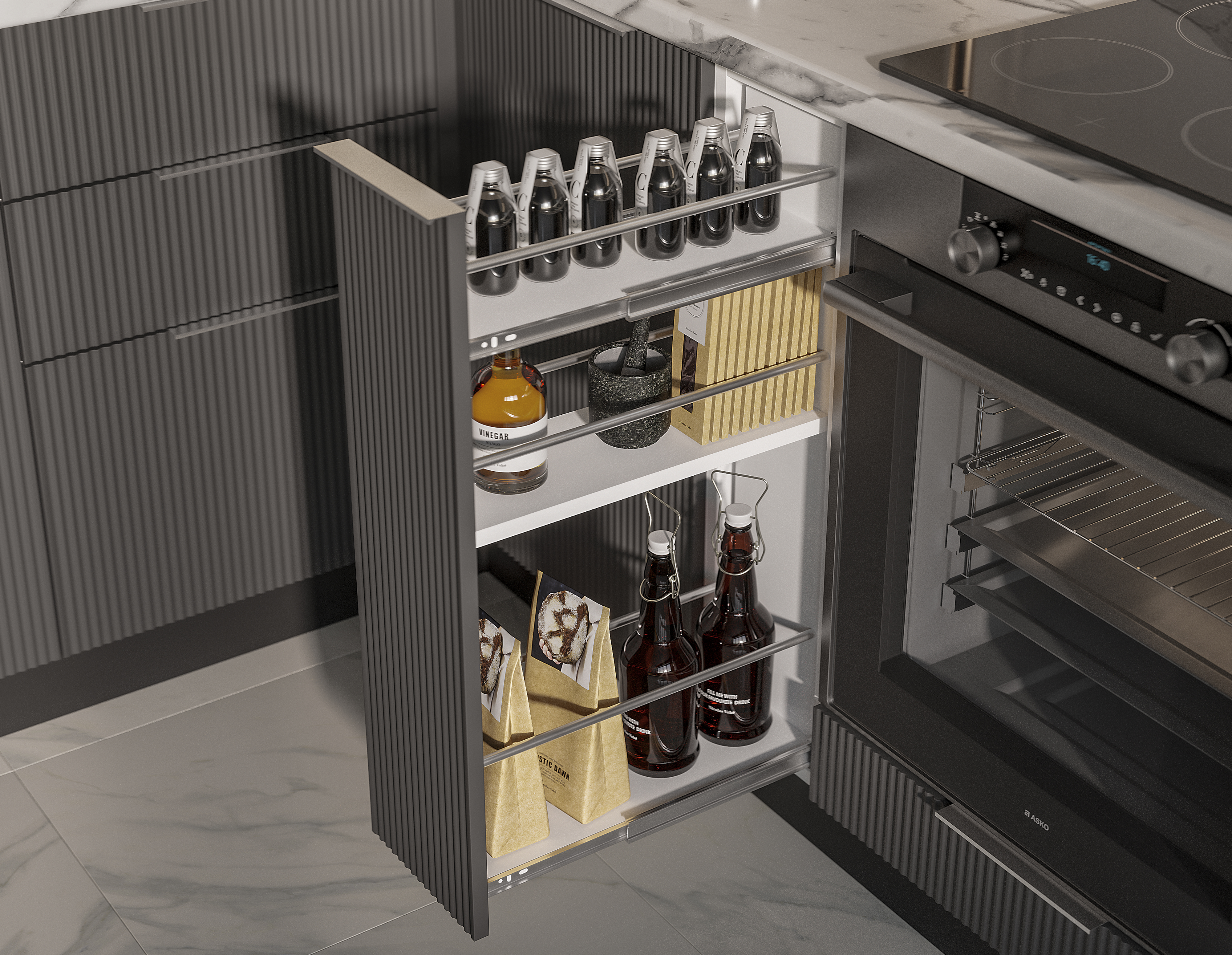 Рейка графит нубук F24_