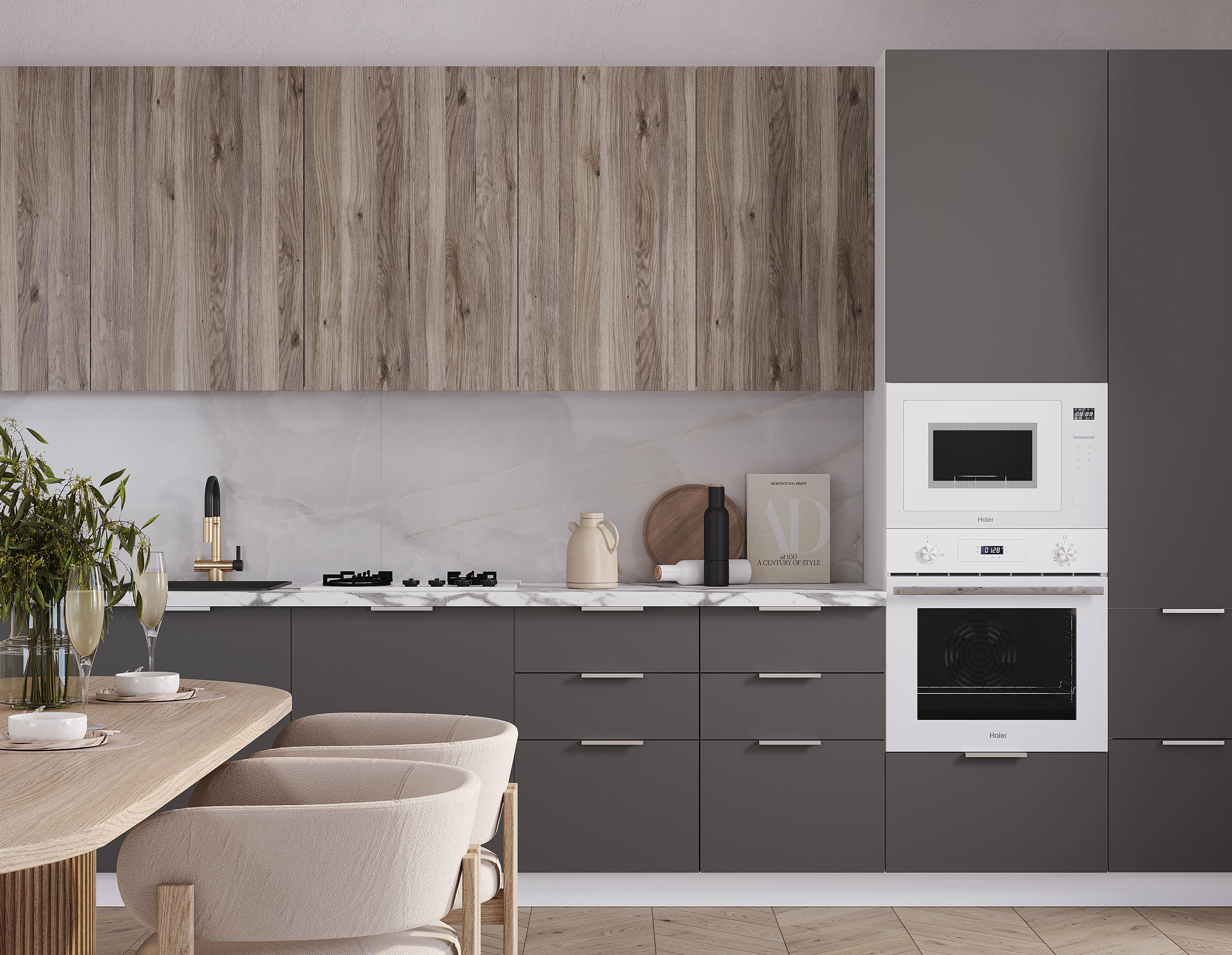 Мыло дуб смоки, графит нубук F24